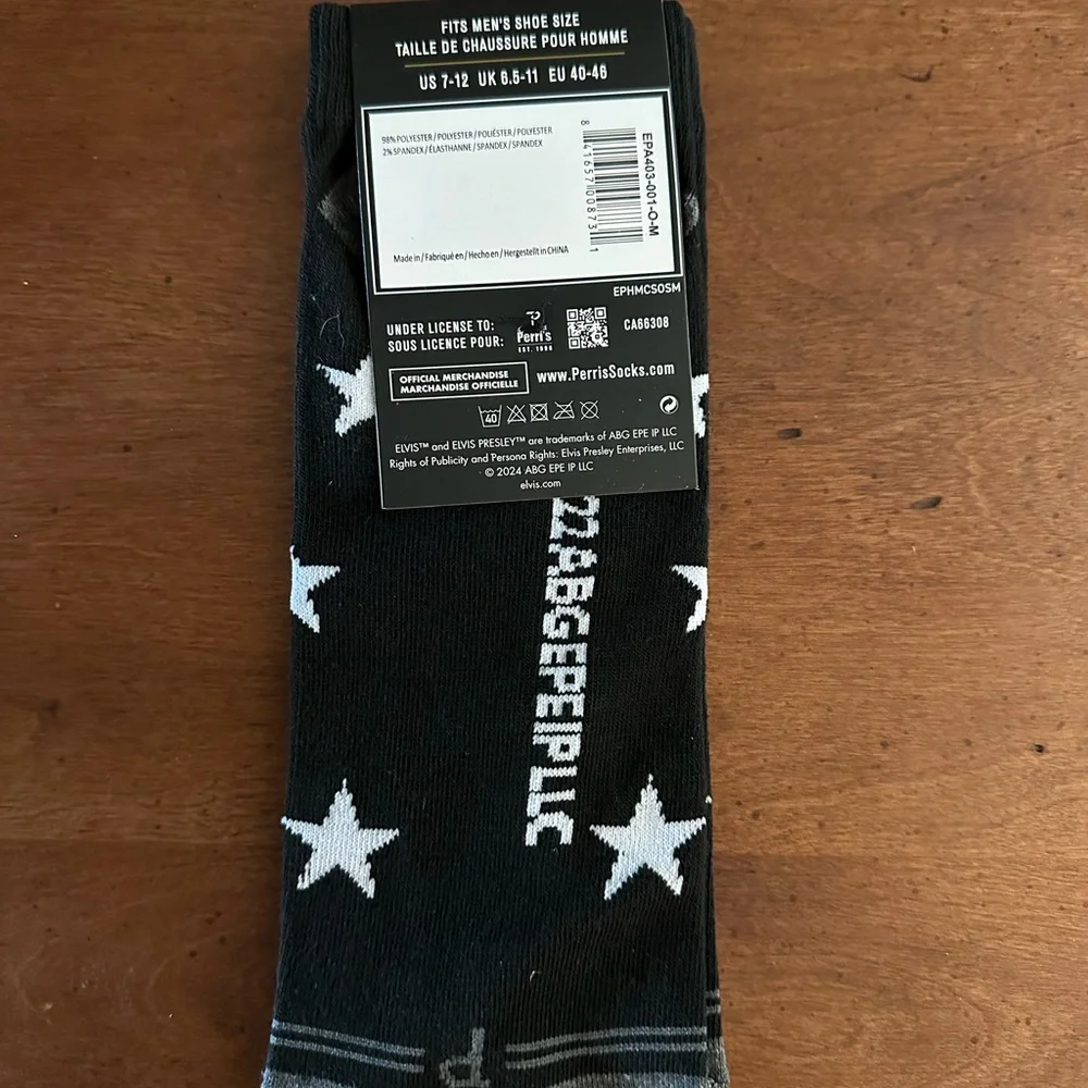 🌵3/$15 Elvis Presley Taking Care of Business low cut socks (see description)